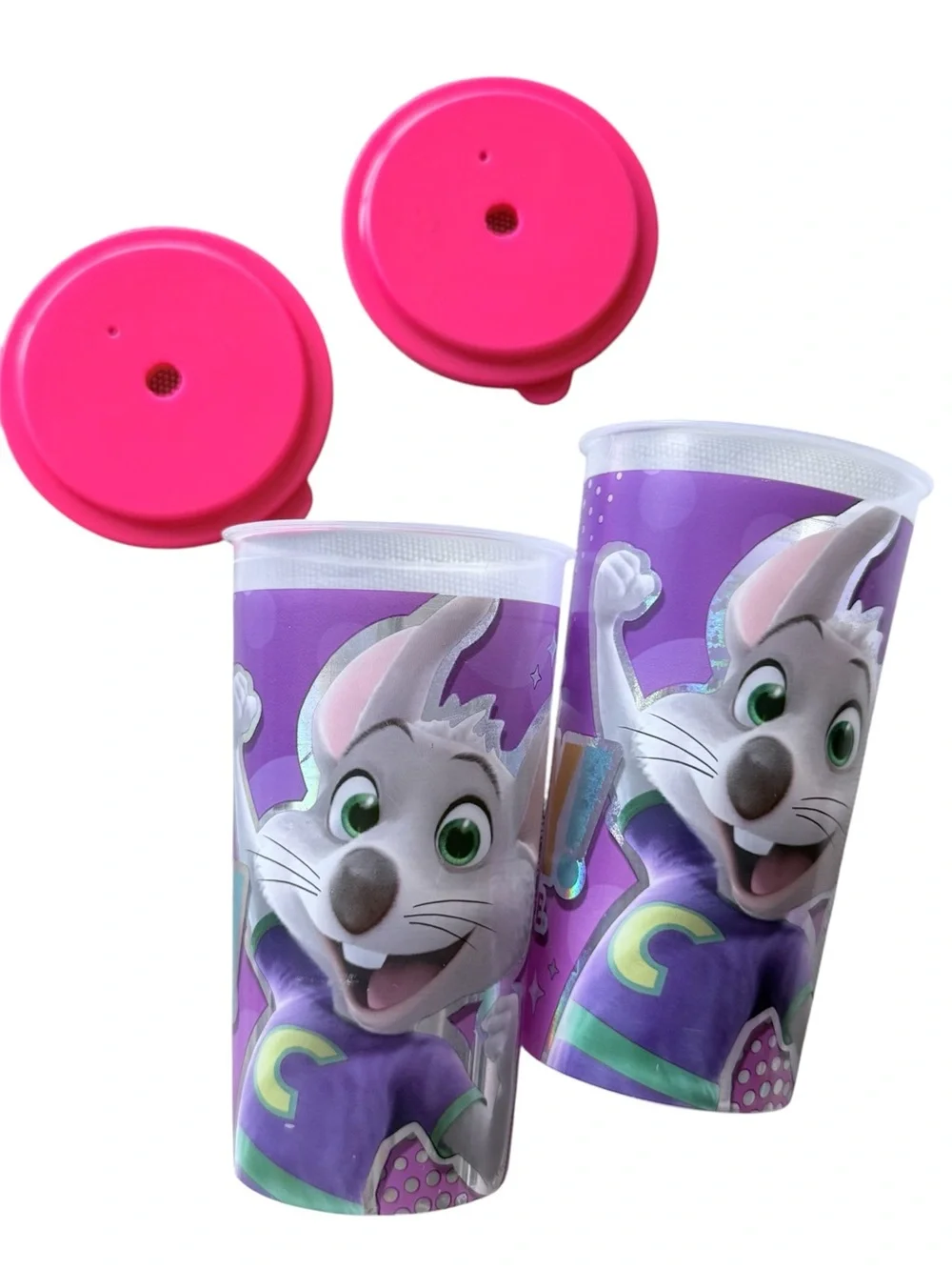 Chuck E Cheese Party Souvenir Cups, 16oz - set of 2 (G140)